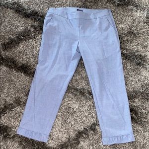 Light blue cropped trousers